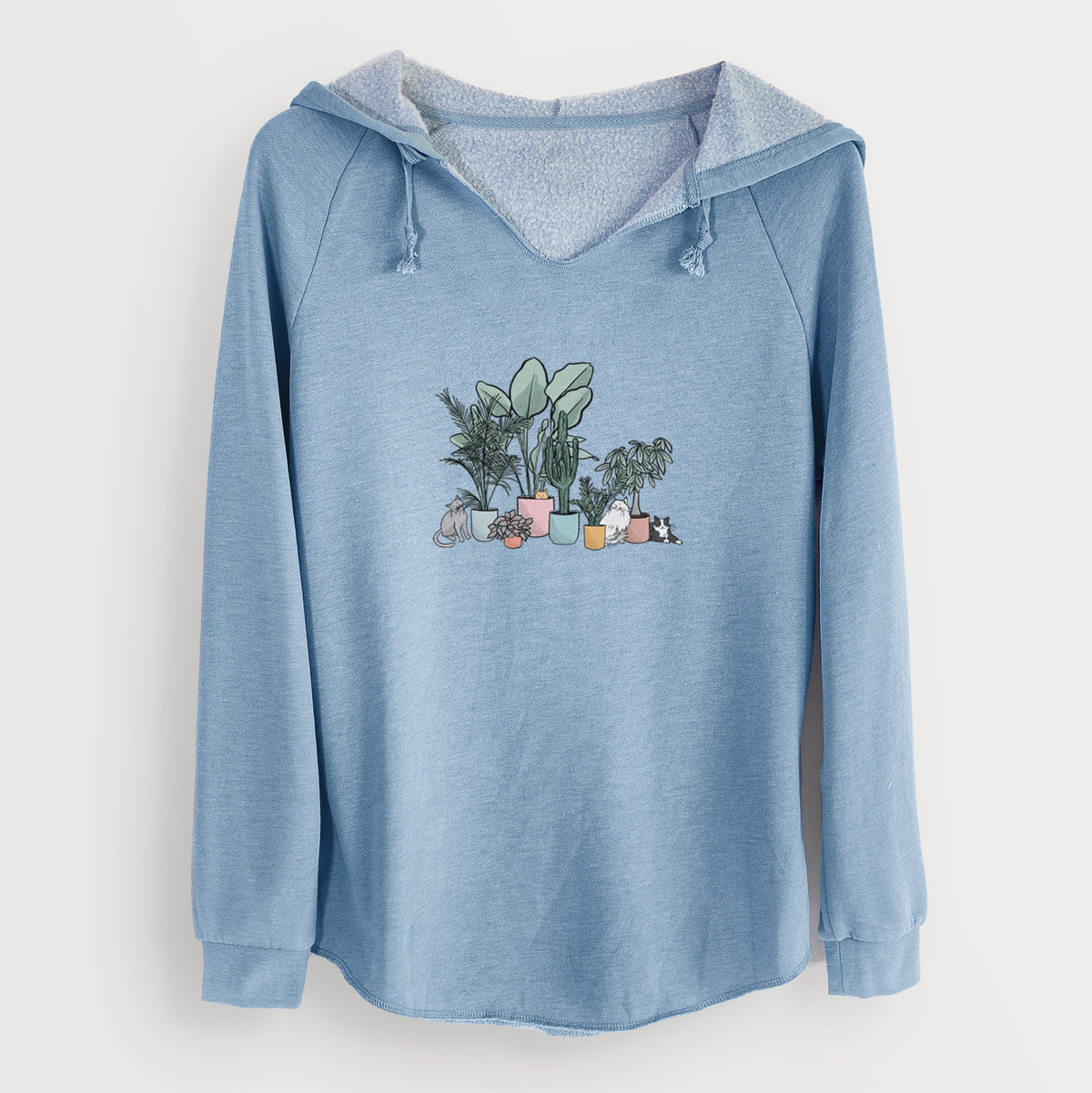 Cats and Plants - Cali Wave Hooded Sweatshirt