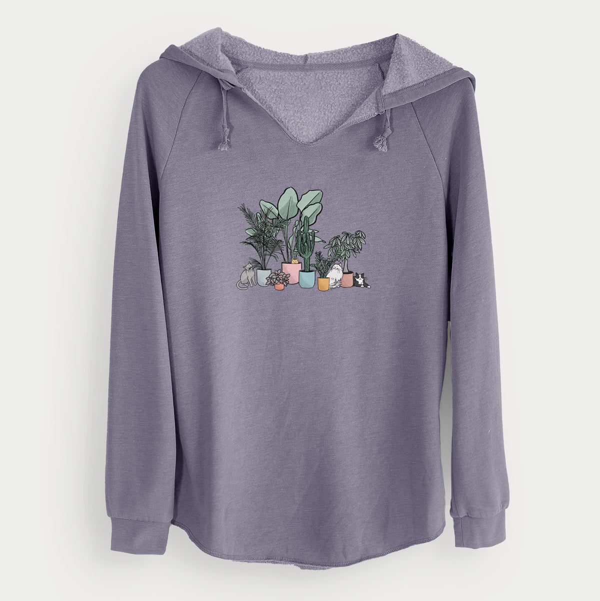 Cats and Plants - Cali Wave Hooded Sweatshirt