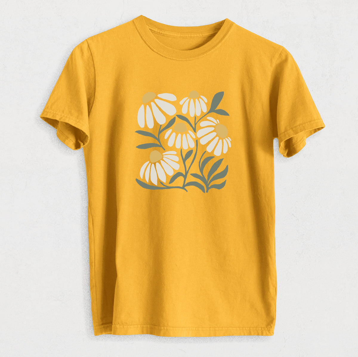 Chamomile Vibes - Heavyweight Men&#39;s 100% Organic Cotton Tee