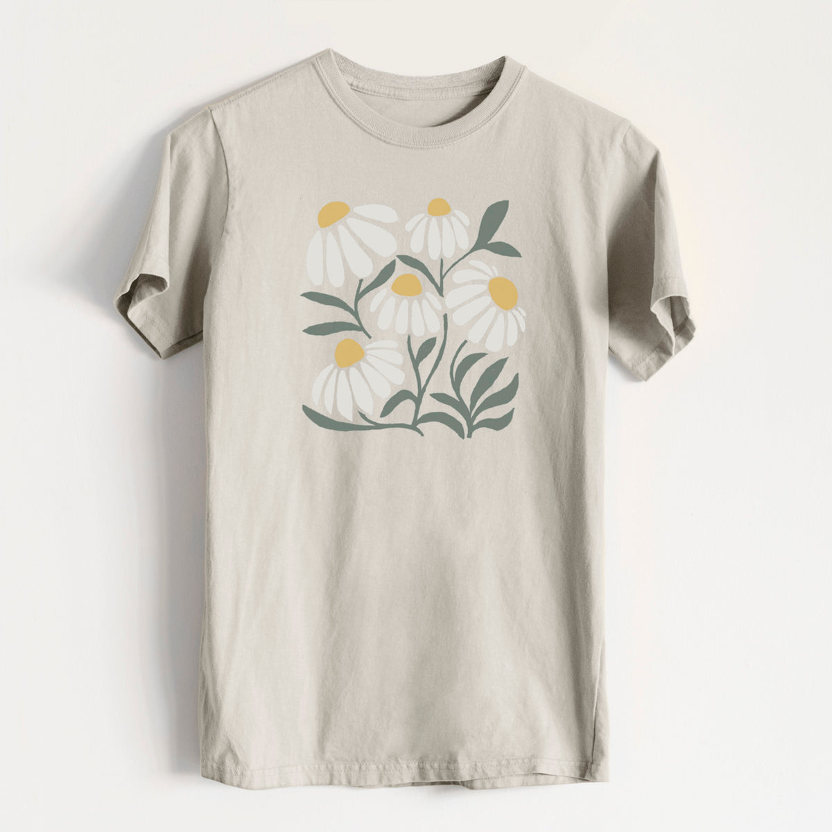 Chamomile Vibes - Heavyweight Men&#39;s 100% Organic Cotton Tee