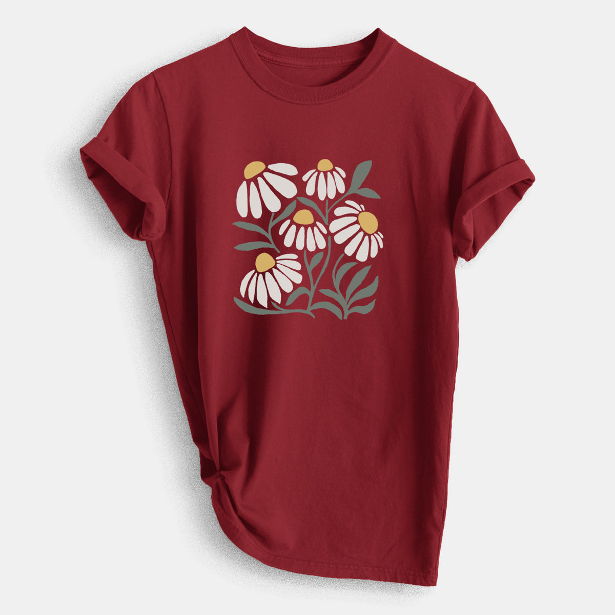 Chamomile Vibes - Heavyweight Men&#39;s 100% Organic Cotton Tee