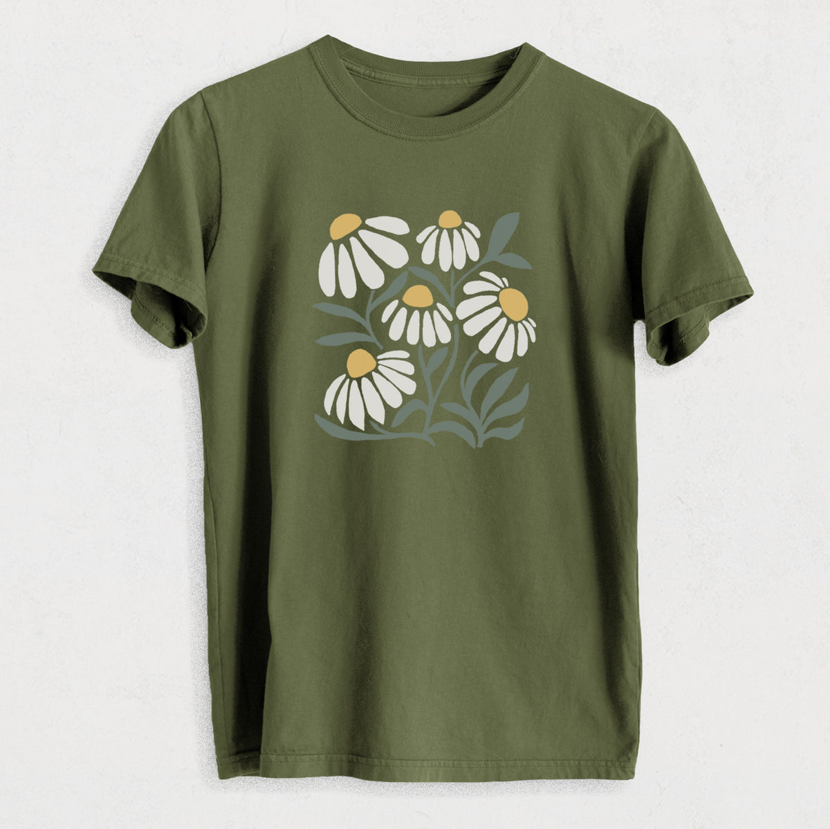 Chamomile Vibes - Heavyweight Men&#39;s 100% Organic Cotton Tee