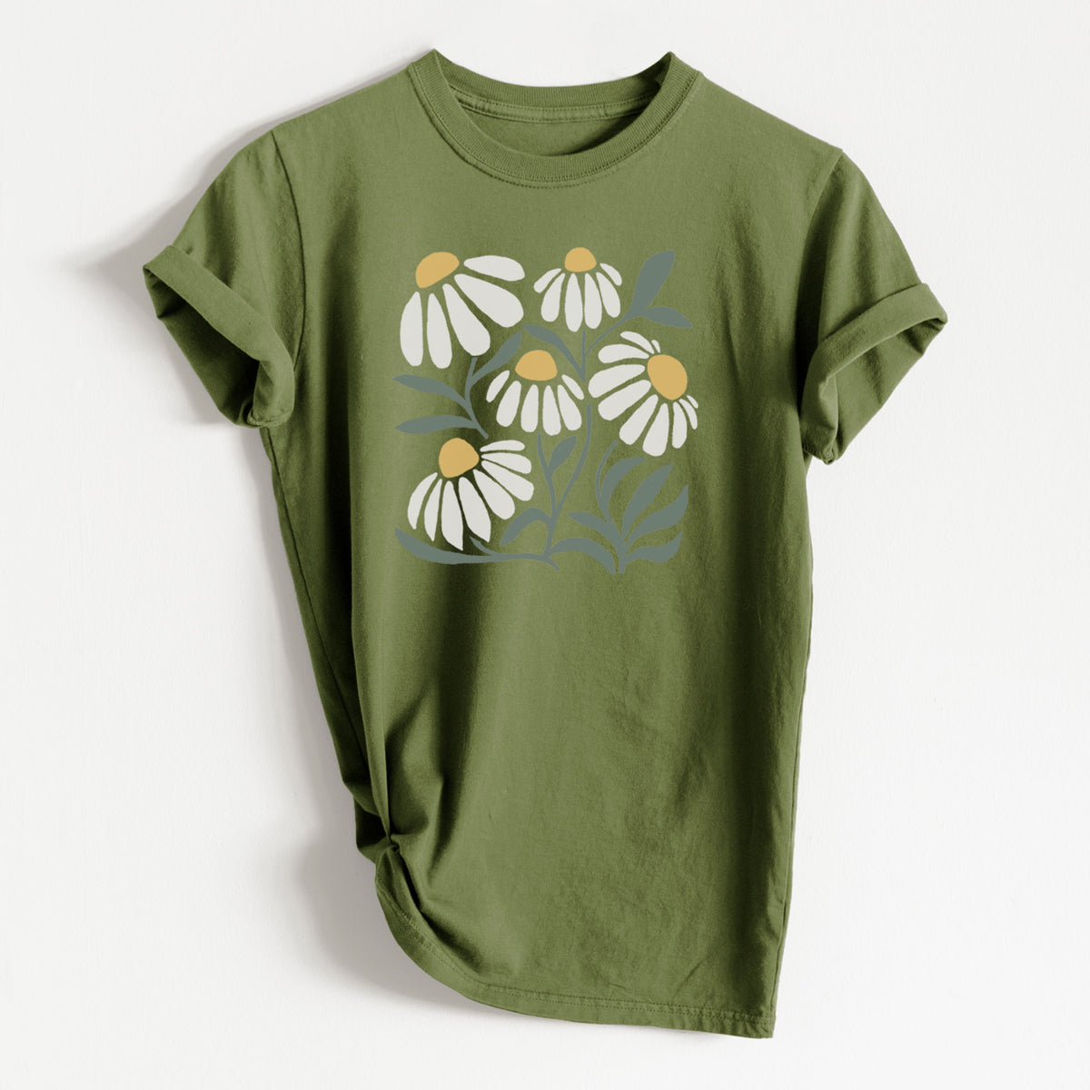 Chamomile Vibes - Heavyweight Men&#39;s 100% Organic Cotton Tee