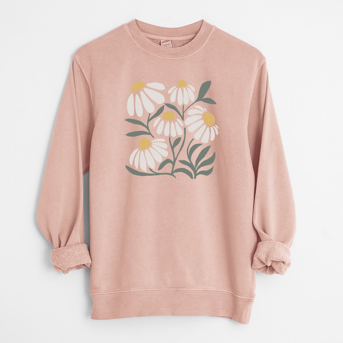 Chamomile Vibes - Unisex Pigment Dyed Crew Sweatshirt