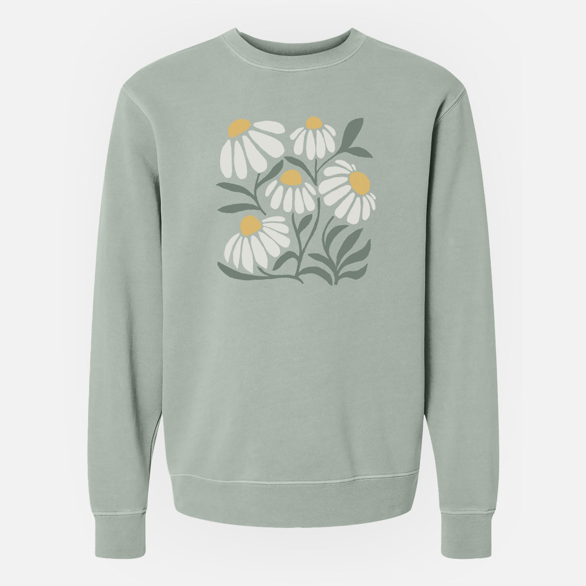 Chamomile Vibes - Unisex Pigment Dyed Crew Sweatshirt