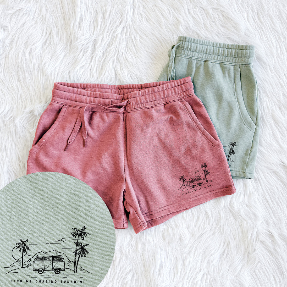 Find Me Chasing Sunshine - Women&#39;s Cali Wave Shorts