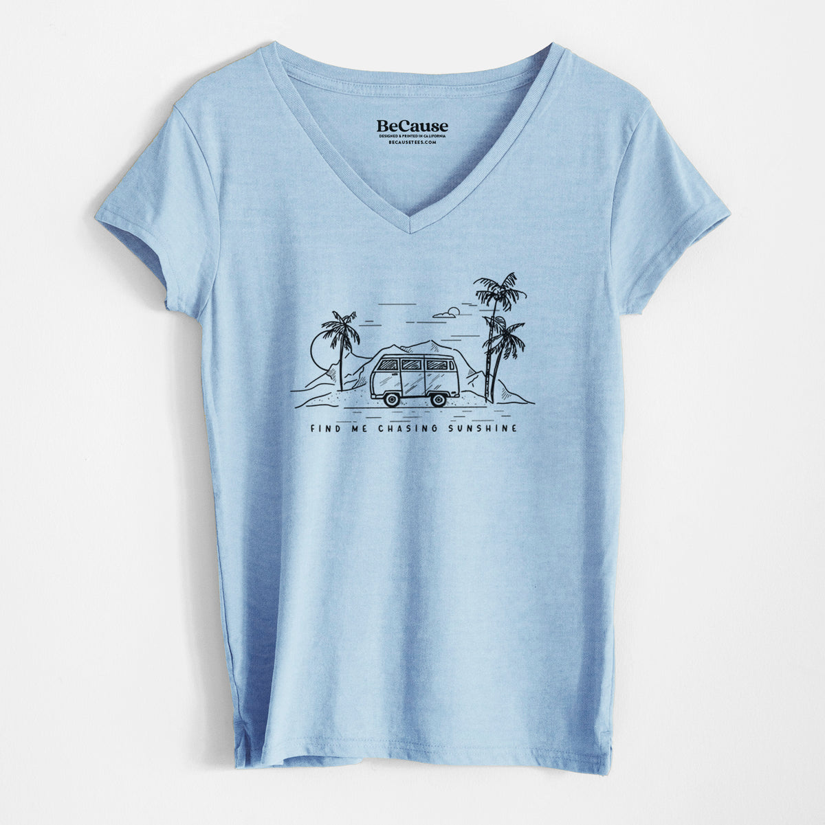 Find Me Chasing Sunshine - Women&#39;s 100% Recycled V-neck