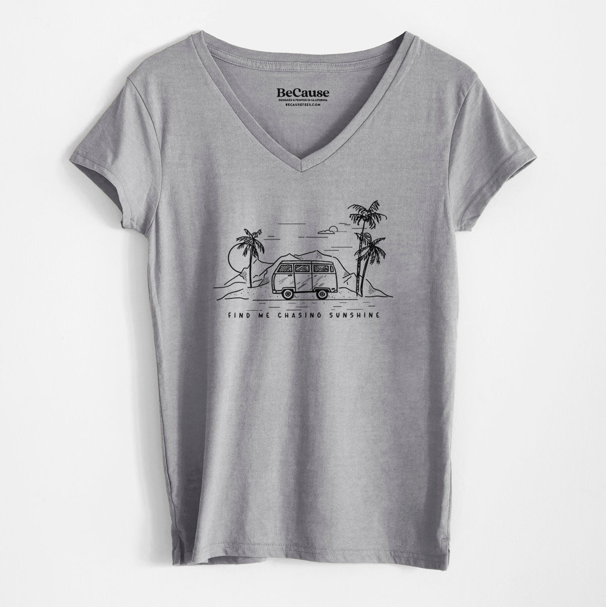 Find Me Chasing Sunshine - Women&#39;s 100% Recycled V-neck