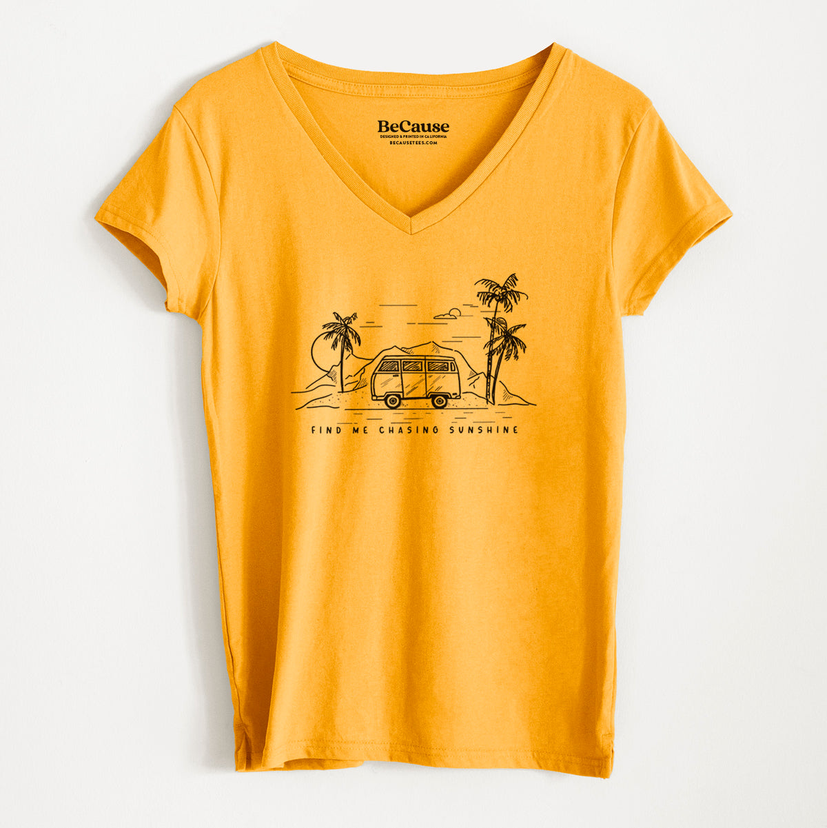 Find Me Chasing Sunshine - Women&#39;s 100% Recycled V-neck