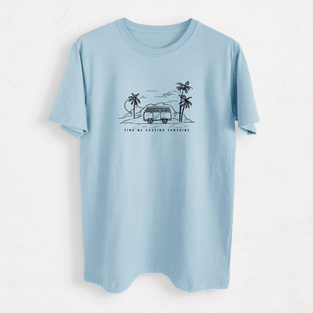Find Me Chasing Sunshine - Heavyweight Men&#39;s 100% Organic Cotton Tee