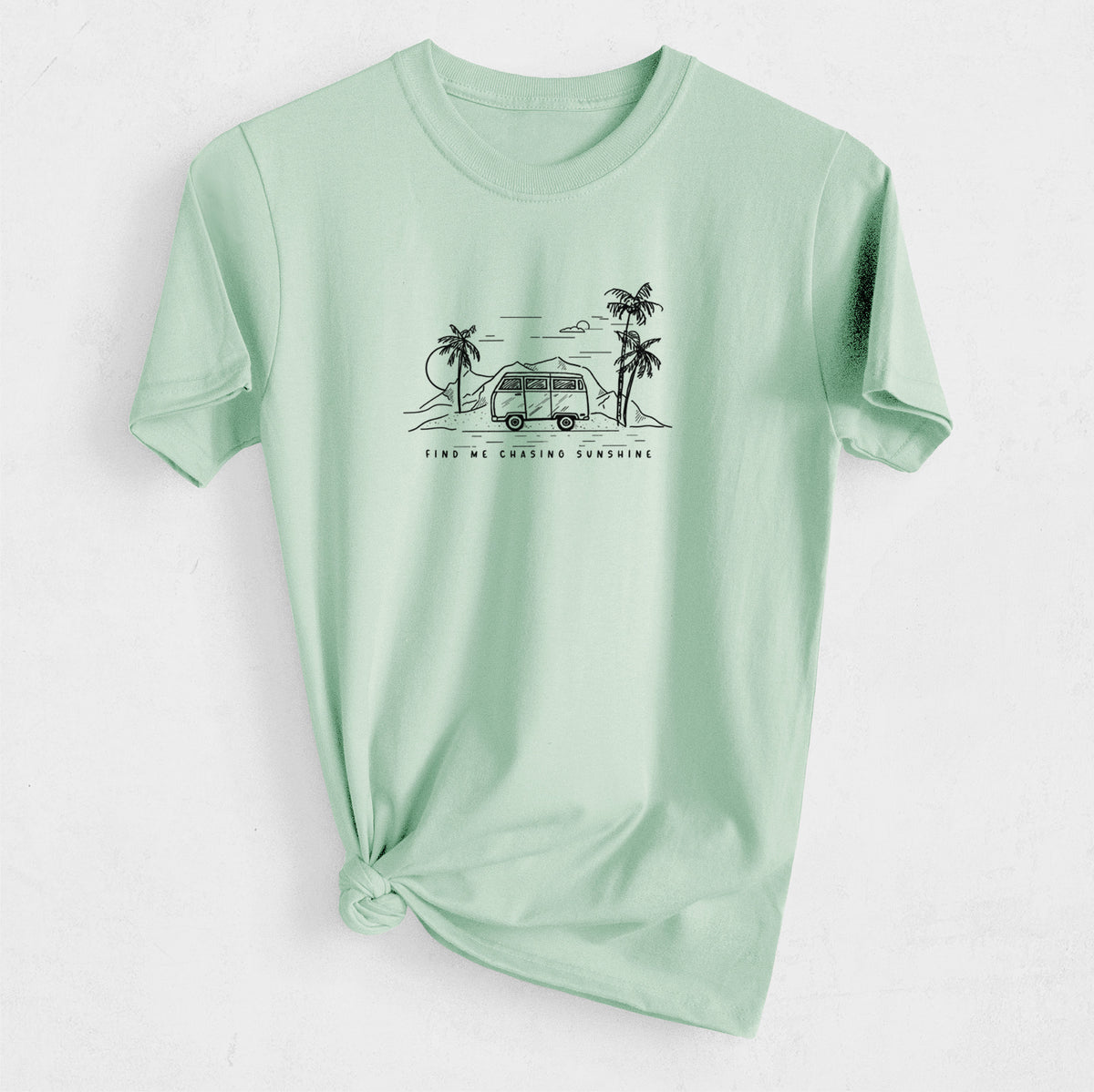 Find Me Chasing Sunshine - Heavyweight Men&#39;s 100% Organic Cotton Tee