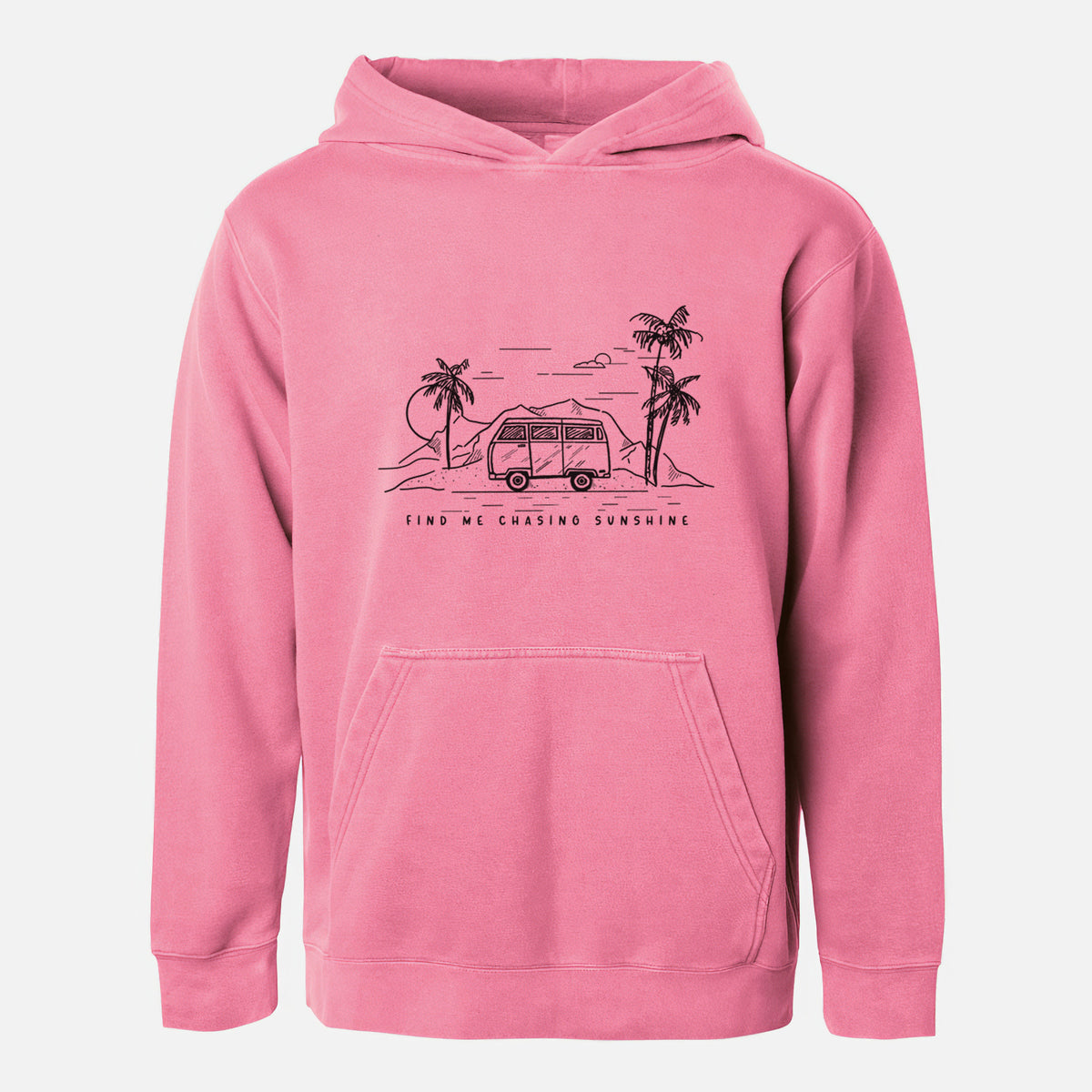 Find Me Chasing Sunshine - Youth Pigment Dyed Hoodie