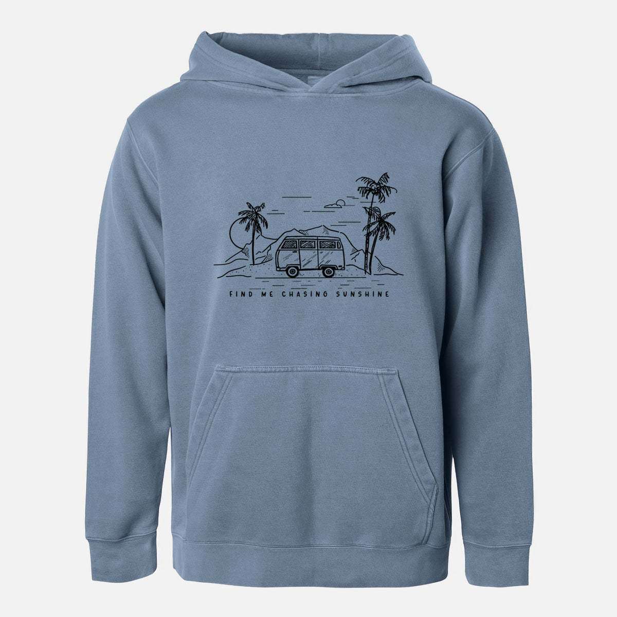 Find Me Chasing Sunshine - Youth Pigment Dyed Hoodie