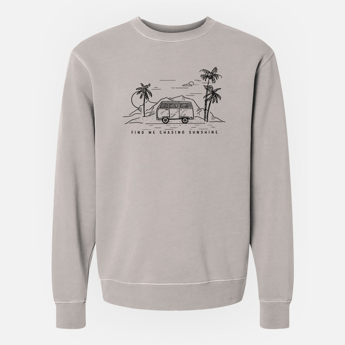 Find Me Chasing Sunshine - Unisex Pigment Dyed Crew Sweatshirt
