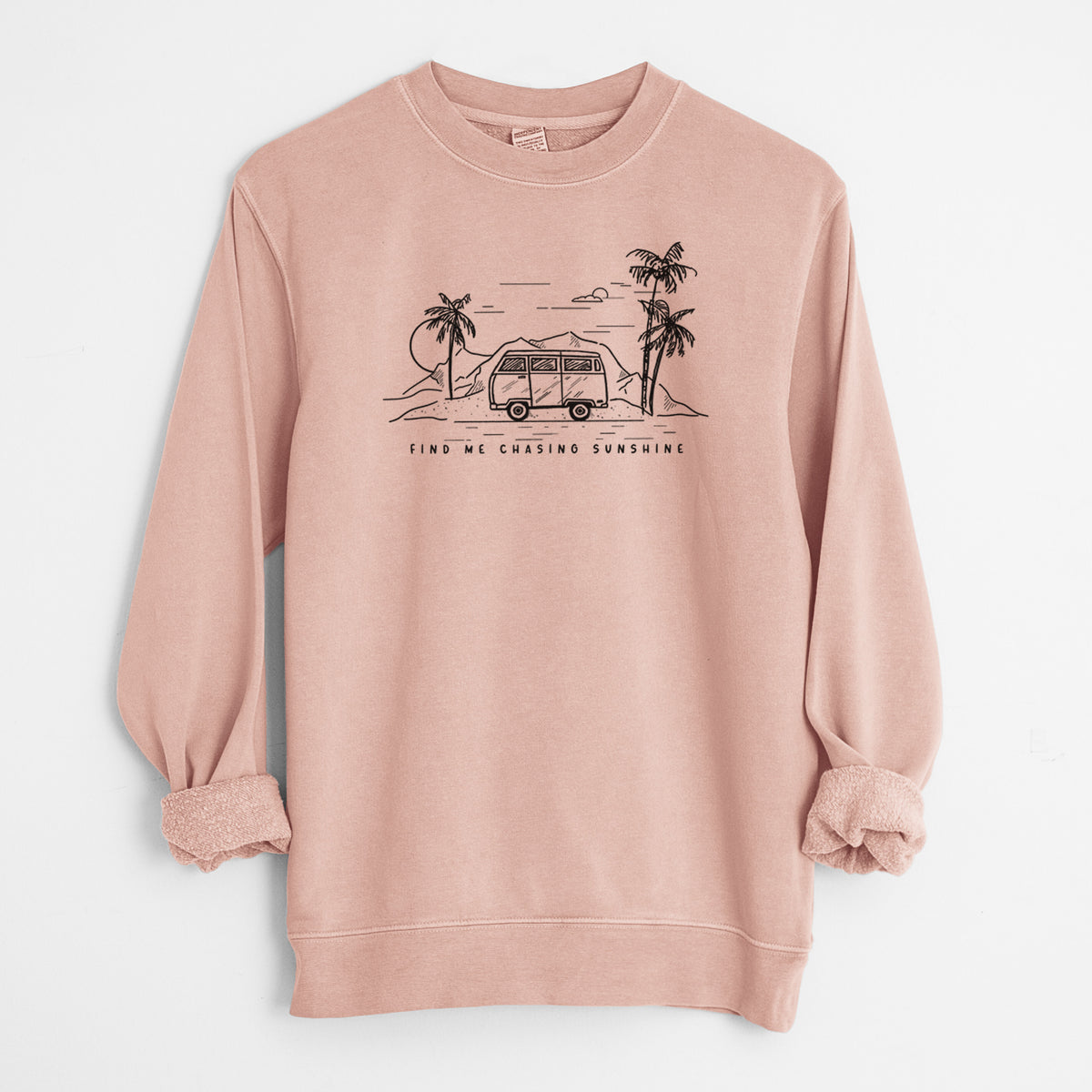 Find Me Chasing Sunshine - Unisex Pigment Dyed Crew Sweatshirt