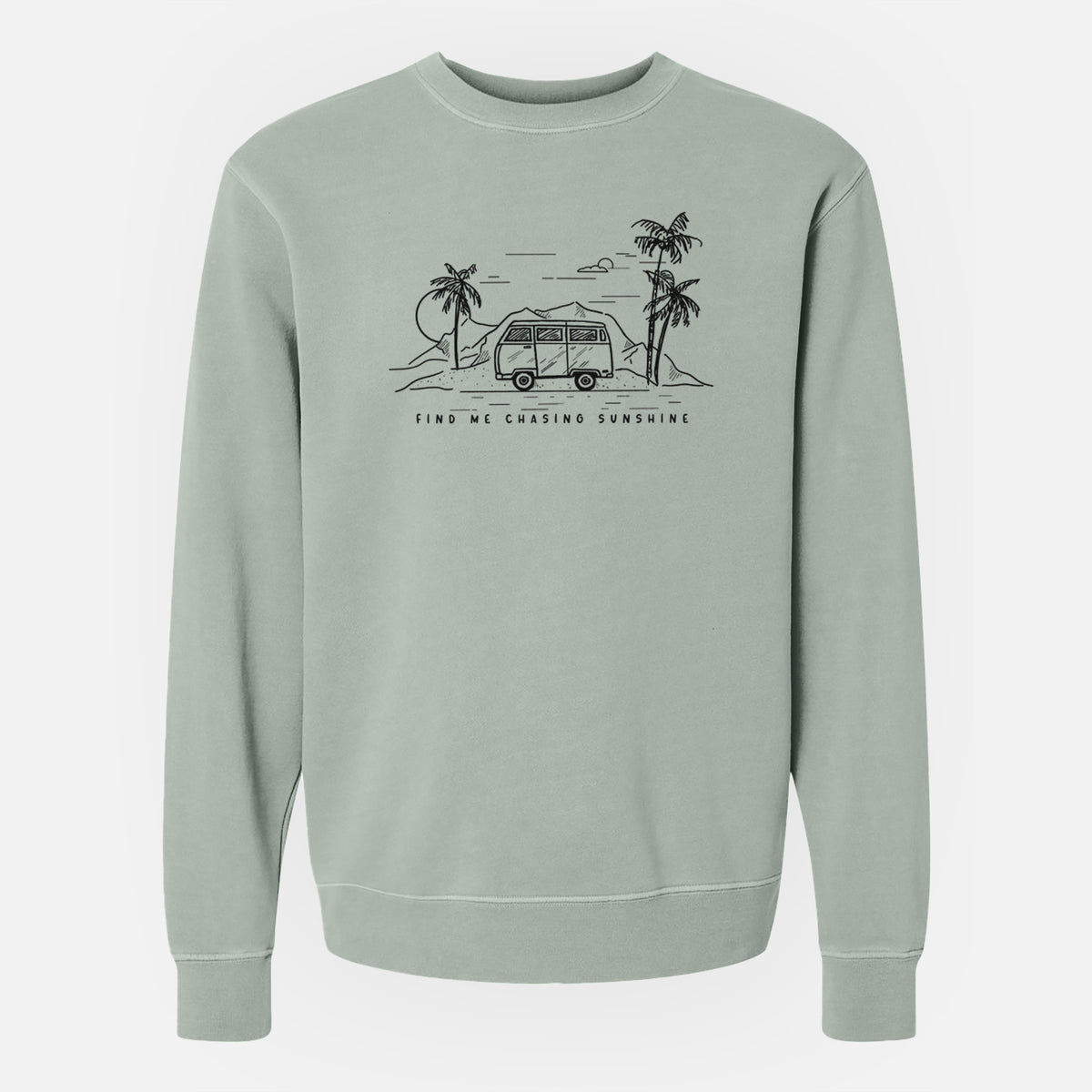 Find Me Chasing Sunshine - Unisex Pigment Dyed Crew Sweatshirt
