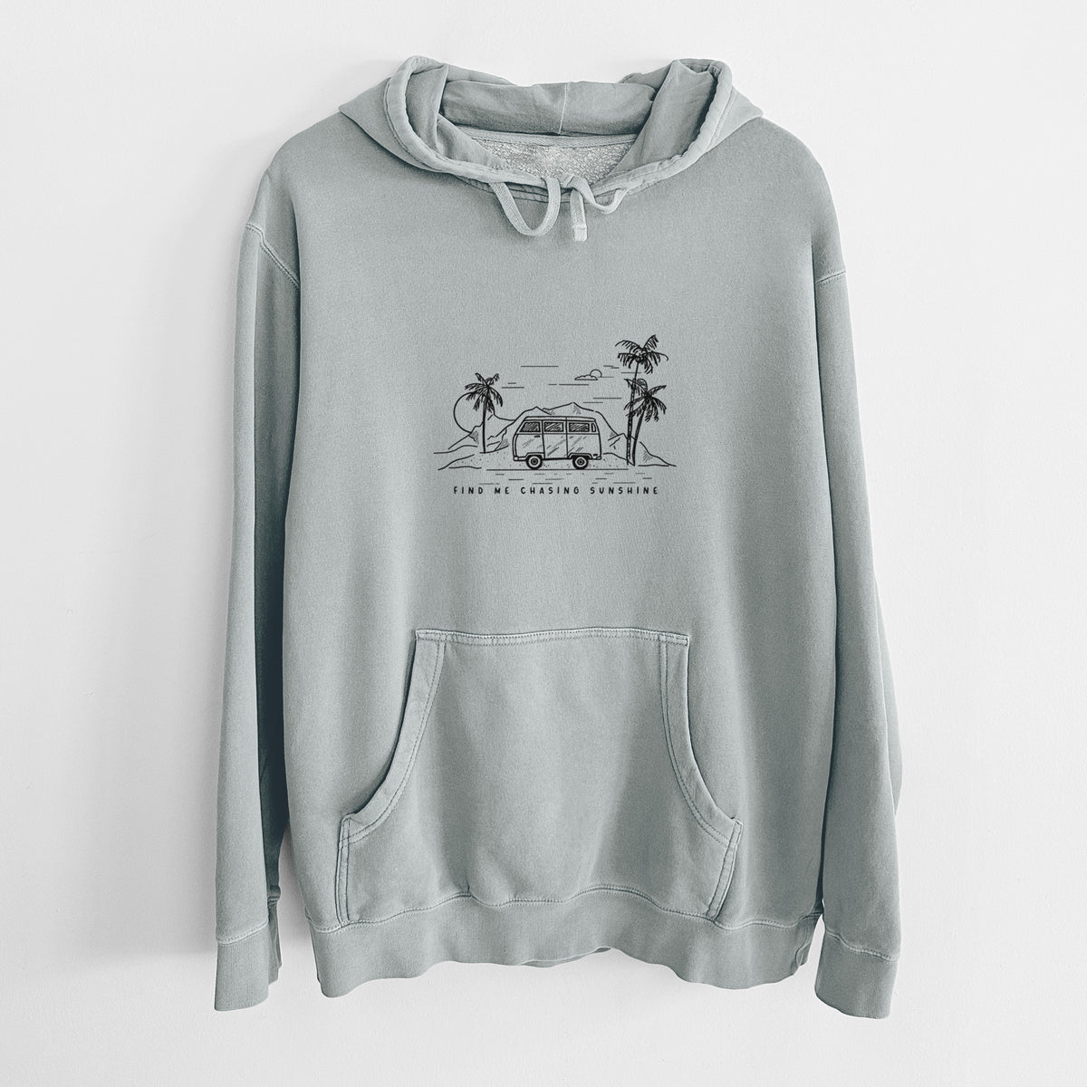 Find Me Chasing Sunshine - Unisex Pigment Dyed Hoodie