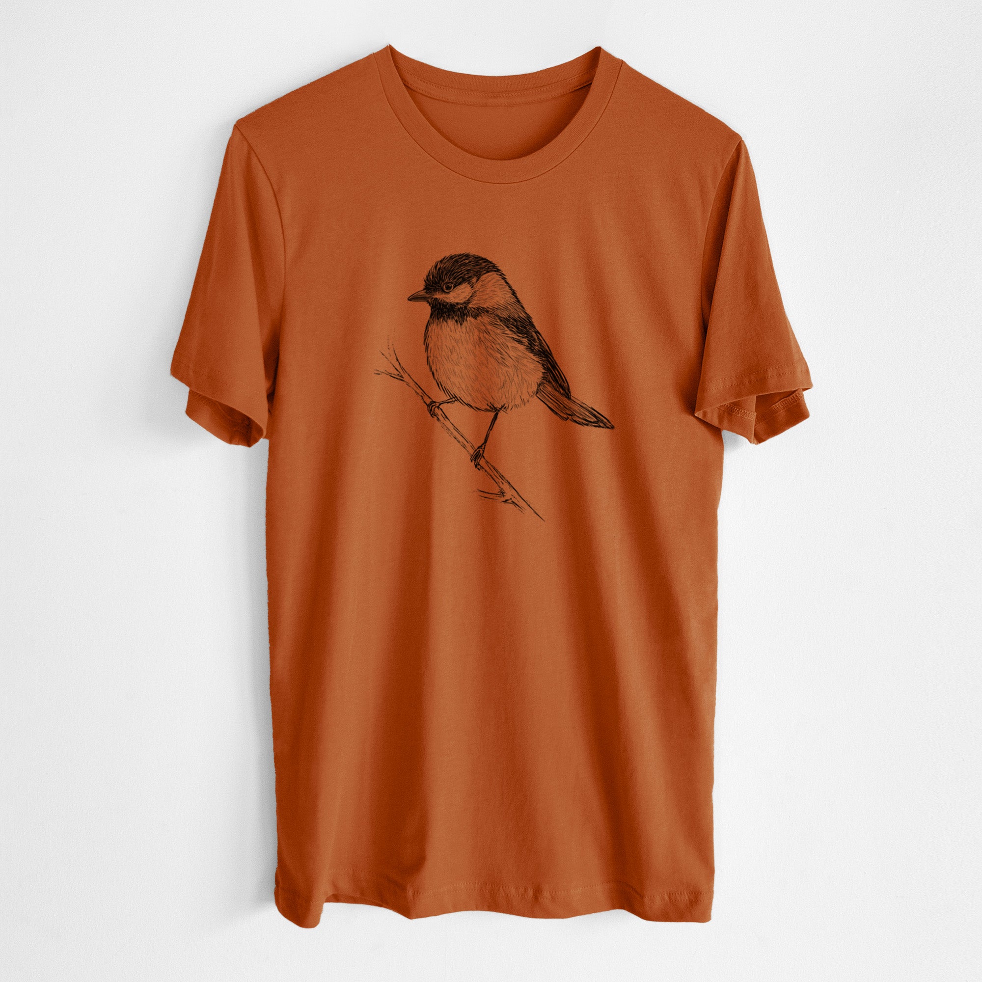Black-capped Chickadee - Poecile atricapillus - Lightweight 100% Cotton Unisex Crewneck