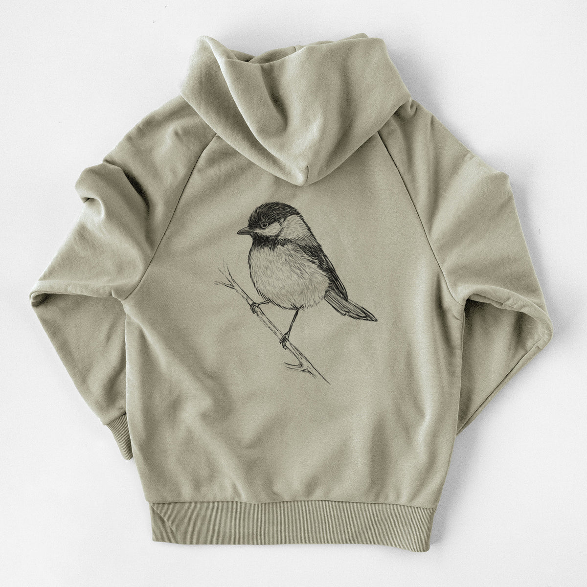 Black-capped Chickadee - Poecile atricapillus - UltraLuxe Heavyweight French Terry Hoodie