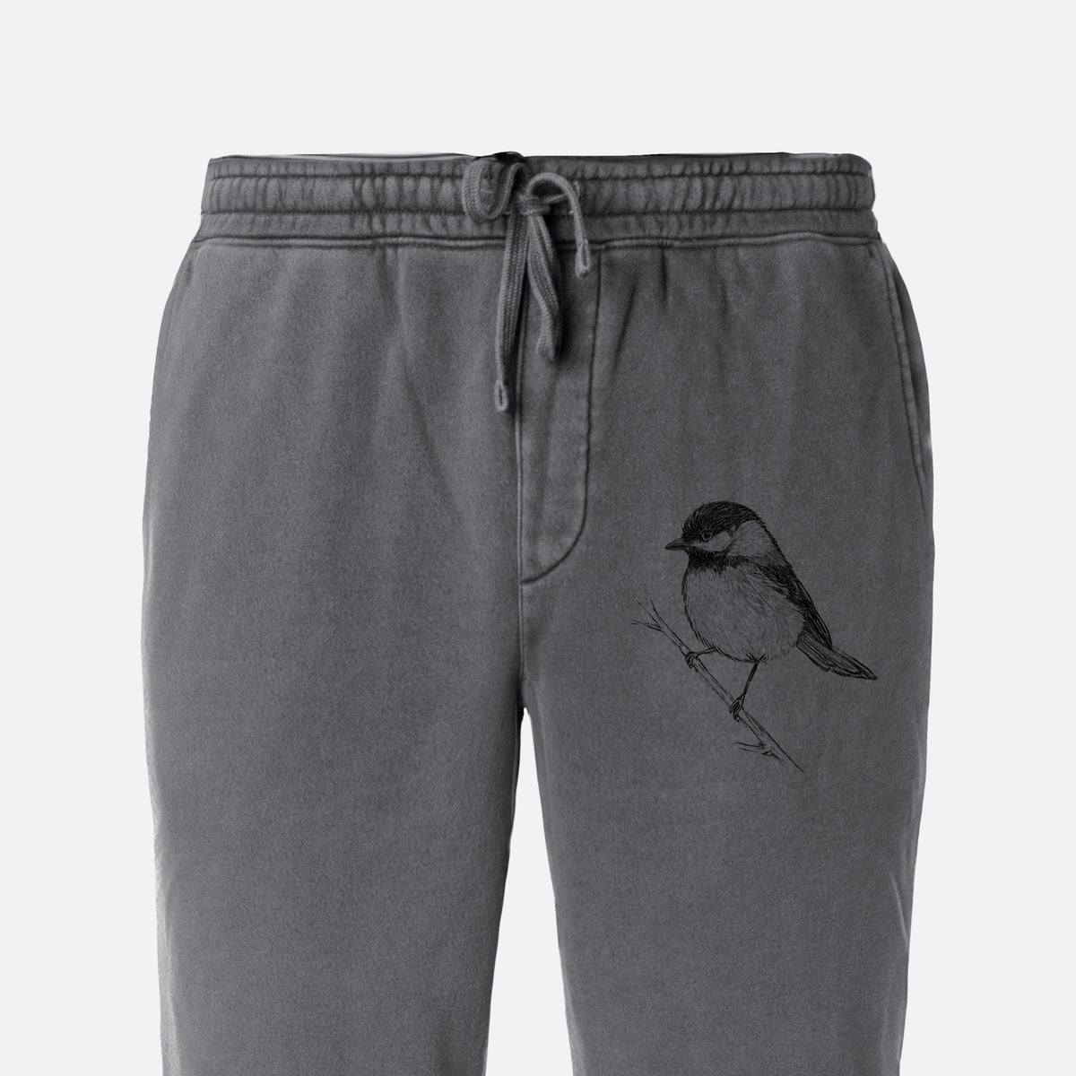 Black-capped Chickadee - Poecile atricapillus - Unisex Pigment Dyed Sweatpants