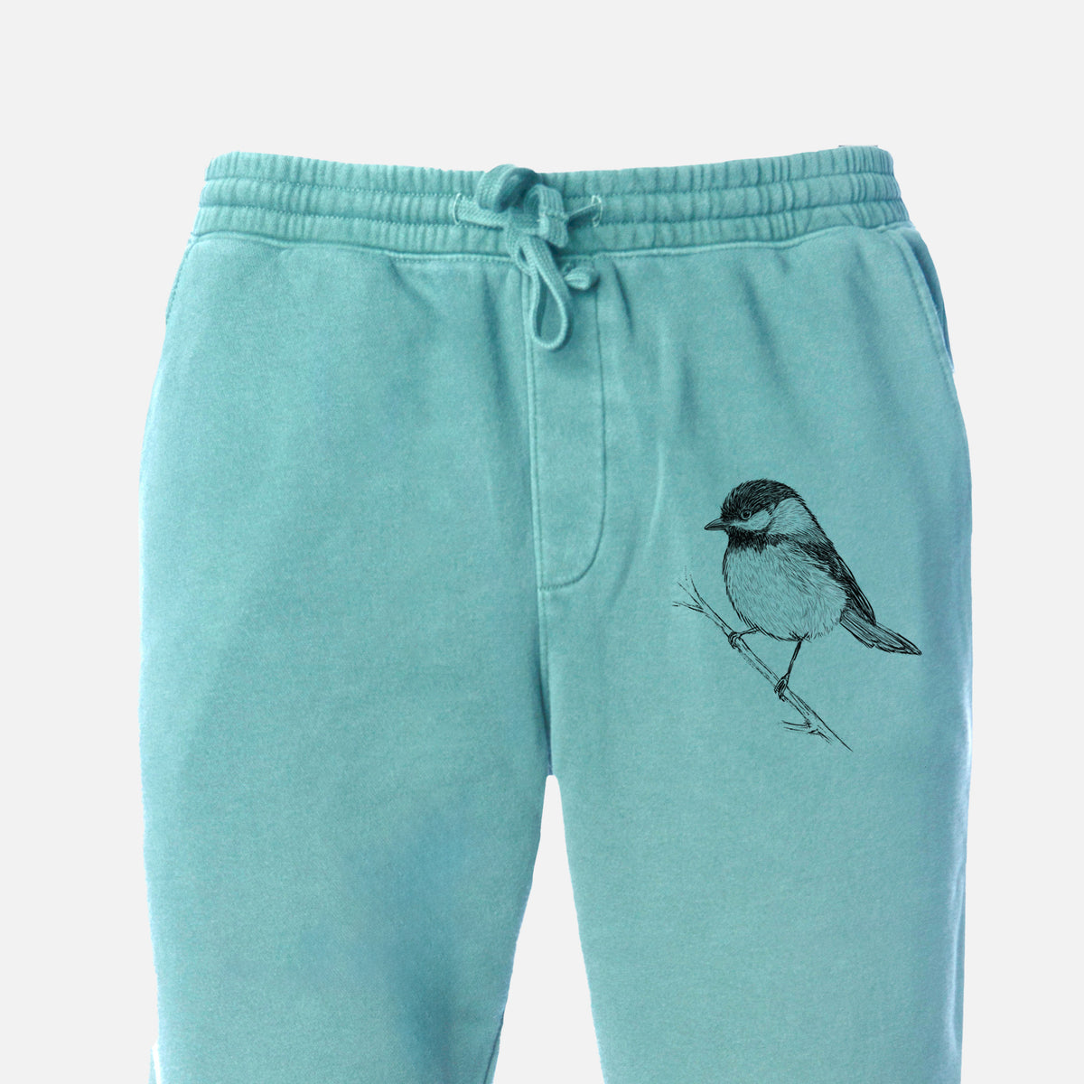 Black-capped Chickadee - Poecile atricapillus - Unisex Pigment Dyed Sweatpants