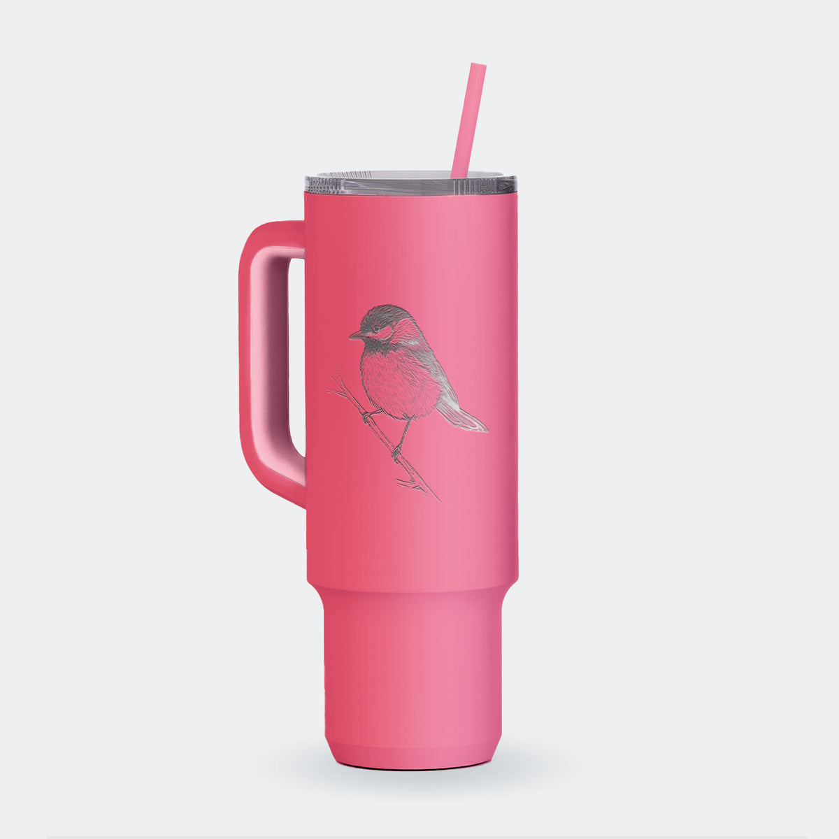 Black-capped Chickadee - Poecile atricapillus - 40oz Skinny Recharge Tumbler