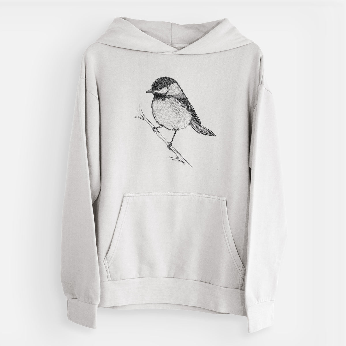 Black-capped Chickadee - Poecile atricapillus  - Urban Heavyweight Hoodie