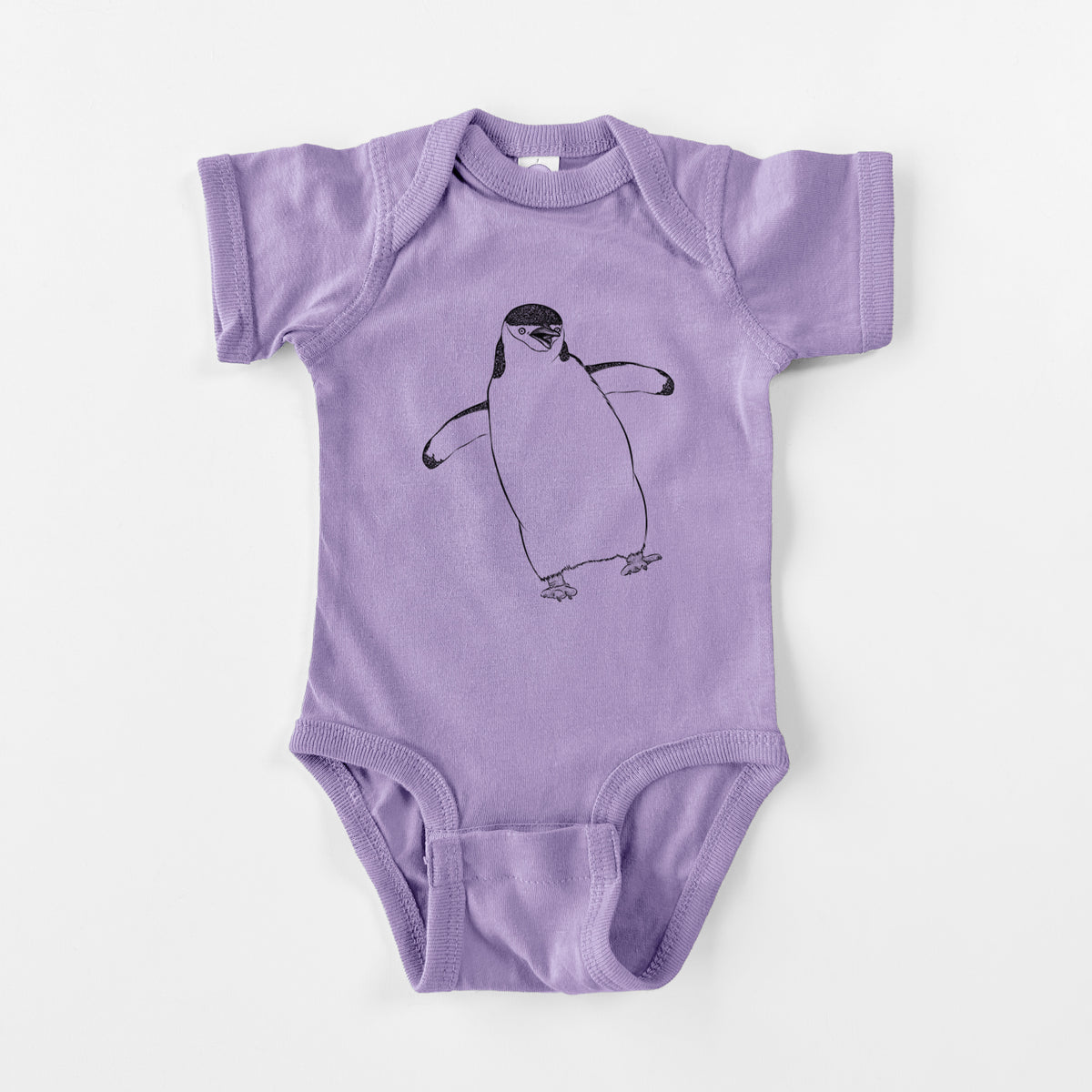 Chinstrap Penguin - Pygoscelis antarcticus - Baby Fine Jersey Bodysuit