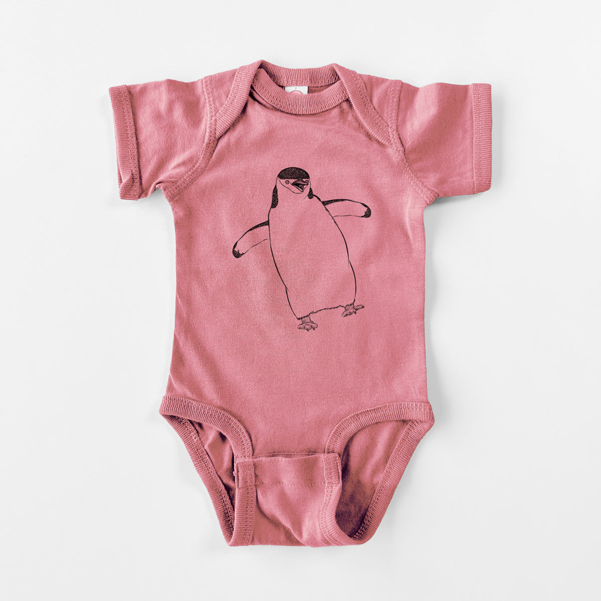 Chinstrap Penguin - Pygoscelis antarcticus - Baby Fine Jersey Bodysuit