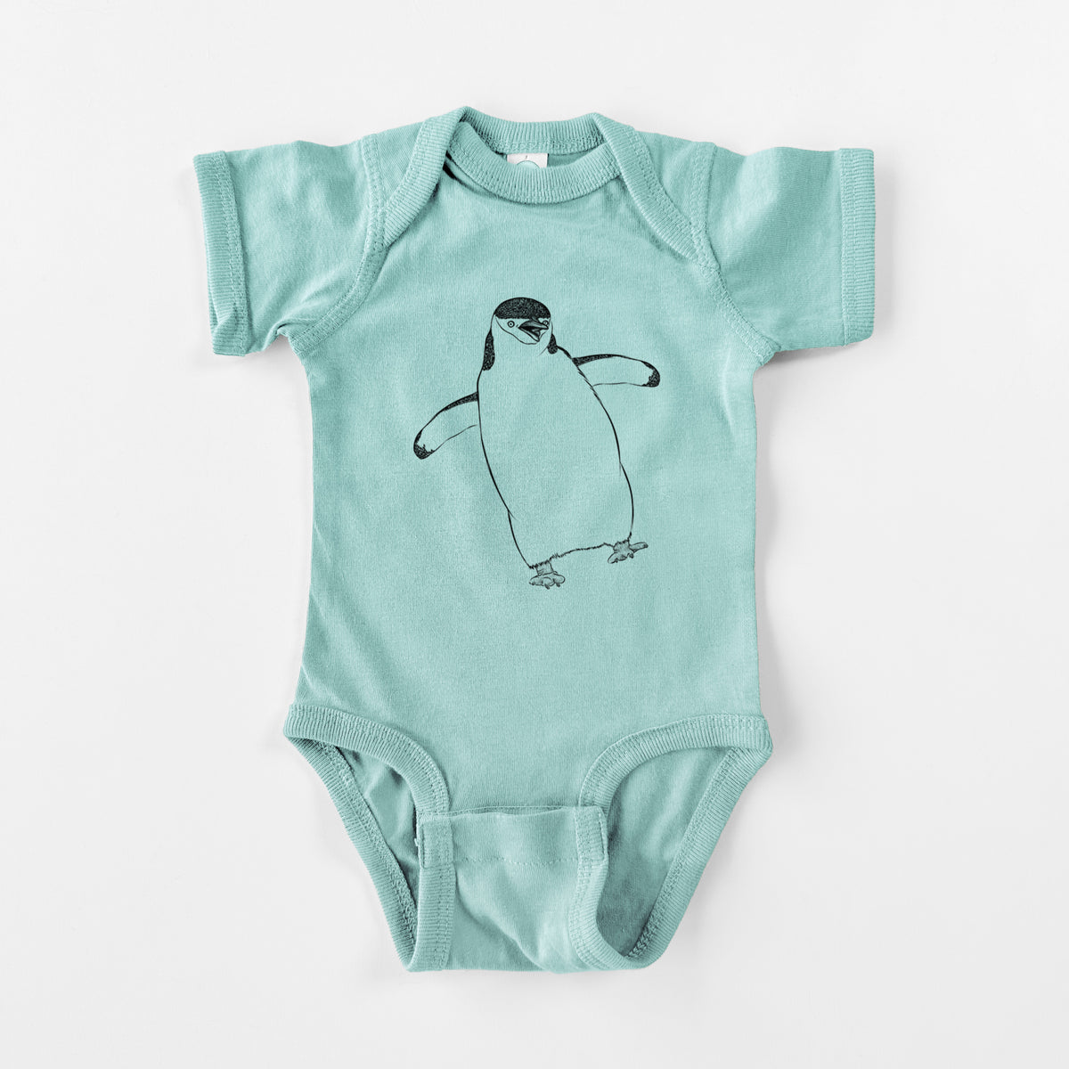 Chinstrap Penguin - Pygoscelis antarcticus - Baby Fine Jersey Bodysuit