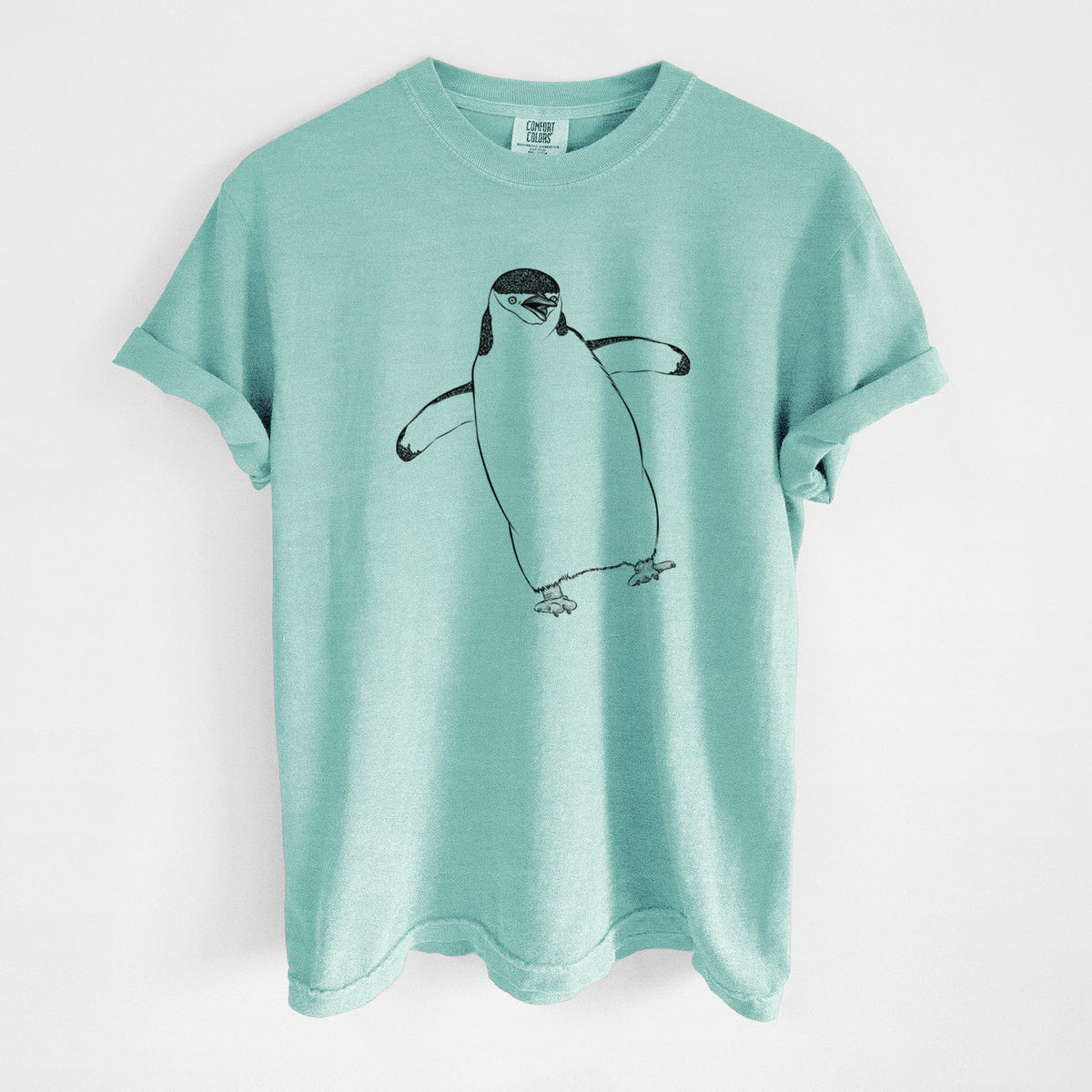 Chinstrap Penguin - Pygoscelis antarcticus - Unisex Comfort Colors Garment-Dyed Heavyweight T-shirt