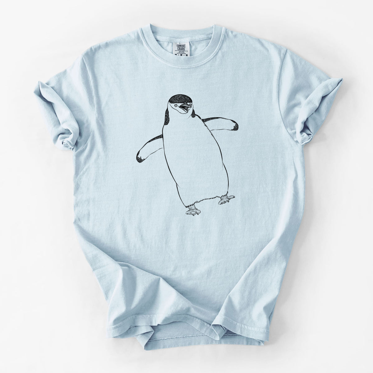 Chinstrap Penguin - Pygoscelis antarcticus - Unisex Comfort Colors Garment-Dyed Heavyweight T-shirt