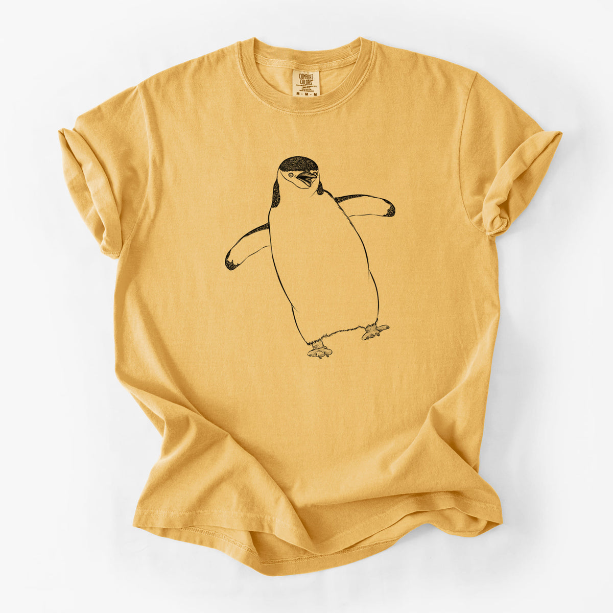 Chinstrap Penguin - Pygoscelis antarcticus - Unisex Comfort Colors Garment-Dyed Heavyweight T-shirt