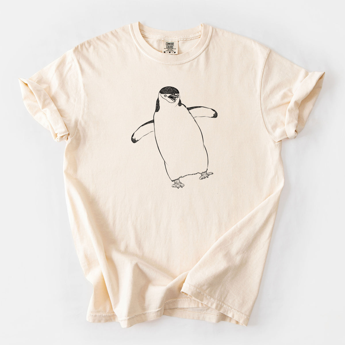 Chinstrap Penguin - Pygoscelis antarcticus - Unisex Comfort Colors Garment-Dyed Heavyweight T-shirt