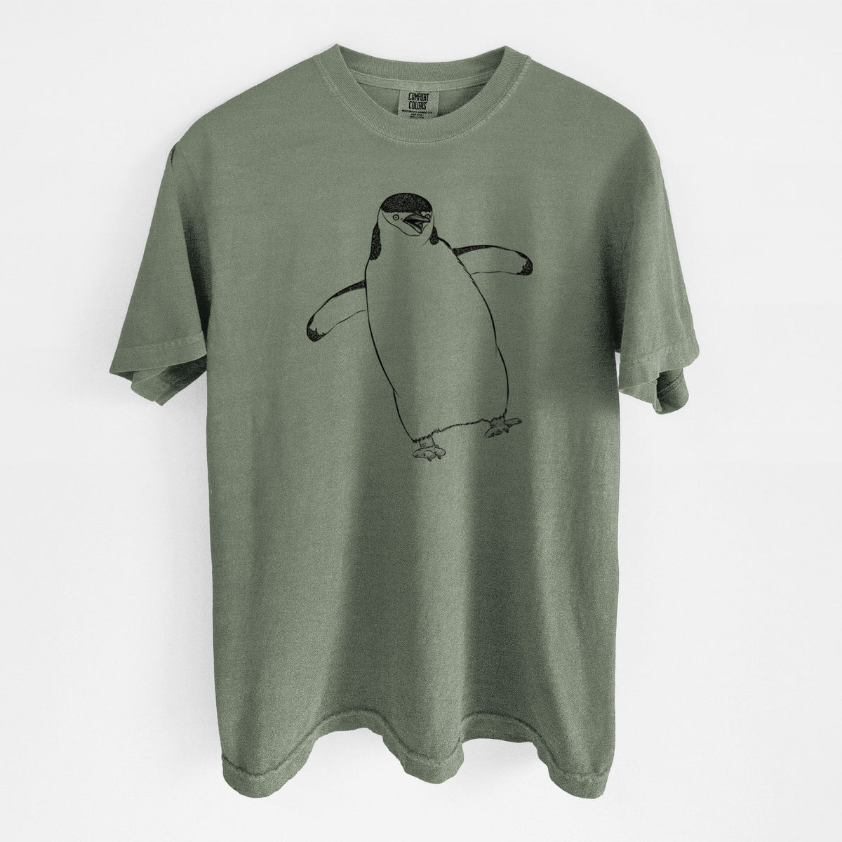 Chinstrap Penguin - Pygoscelis antarcticus - Unisex Comfort Colors Garment-Dyed Heavyweight T-shirt