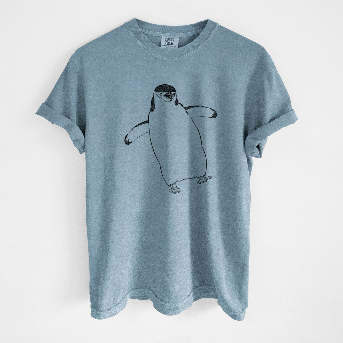 Chinstrap Penguin - Pygoscelis antarcticus - Unisex Comfort Colors Garment-Dyed Heavyweight T-shirt