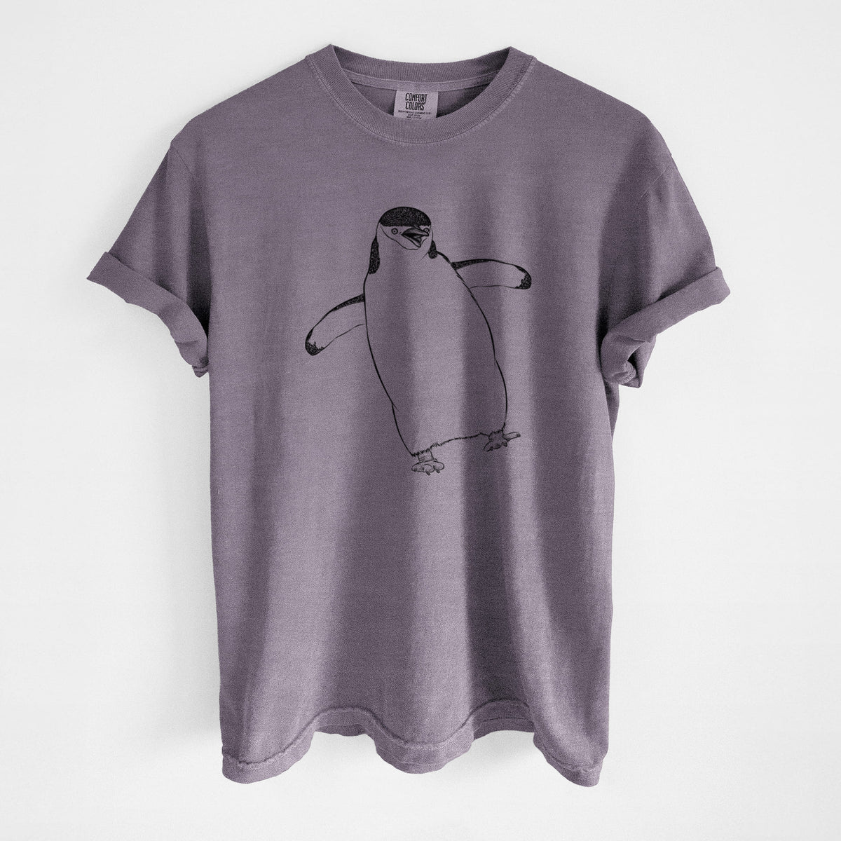 Chinstrap Penguin - Pygoscelis antarcticus - Unisex Comfort Colors Garment-Dyed Heavyweight T-shirt