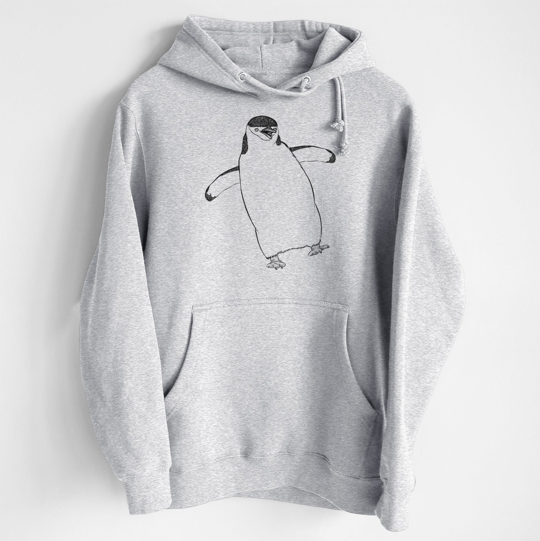 Chinstrap Penguin - Pygoscelis antarcticus - Heavyweight Fleece Hoodie