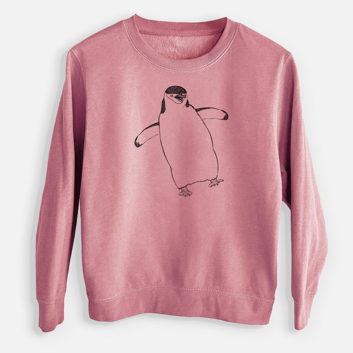 Chinstrap Penguin - Pygoscelis antarcticus - Youth Lightweight Crewneck Sweatshirt