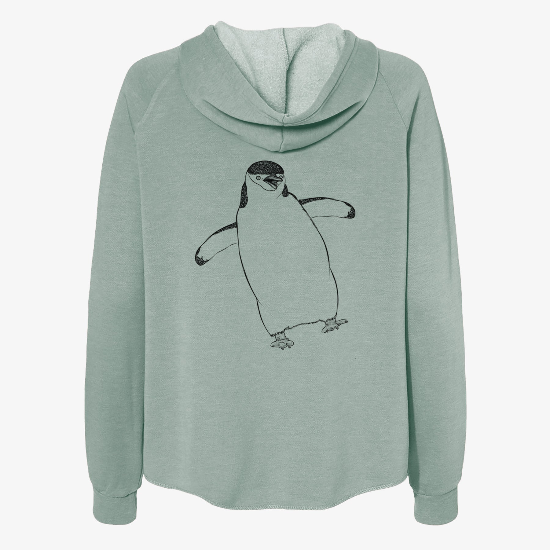 Chinstrap Penguin - Pygoscelis antarcticus - Women's Cali Wave Zip-Up Sweatshirt