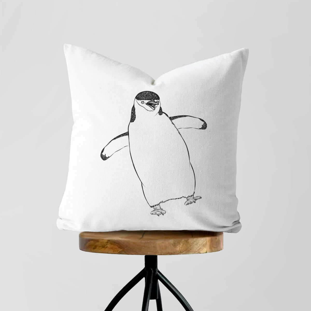 Chinstrap Penguin - Pygoscelis antarcticus - Throw Pillow Cover