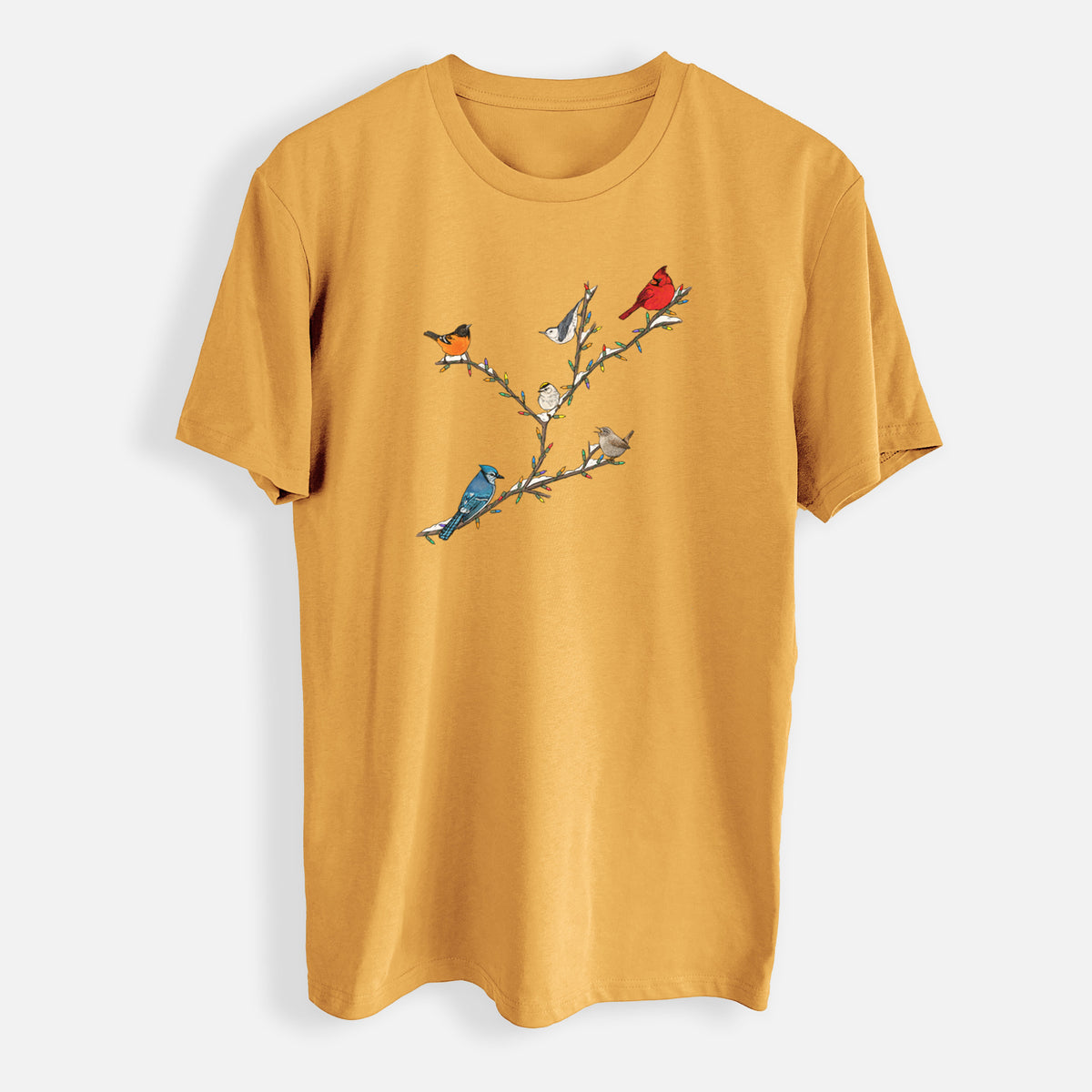 Christmas Backyard Birds - Mens Everyday Staple Tee