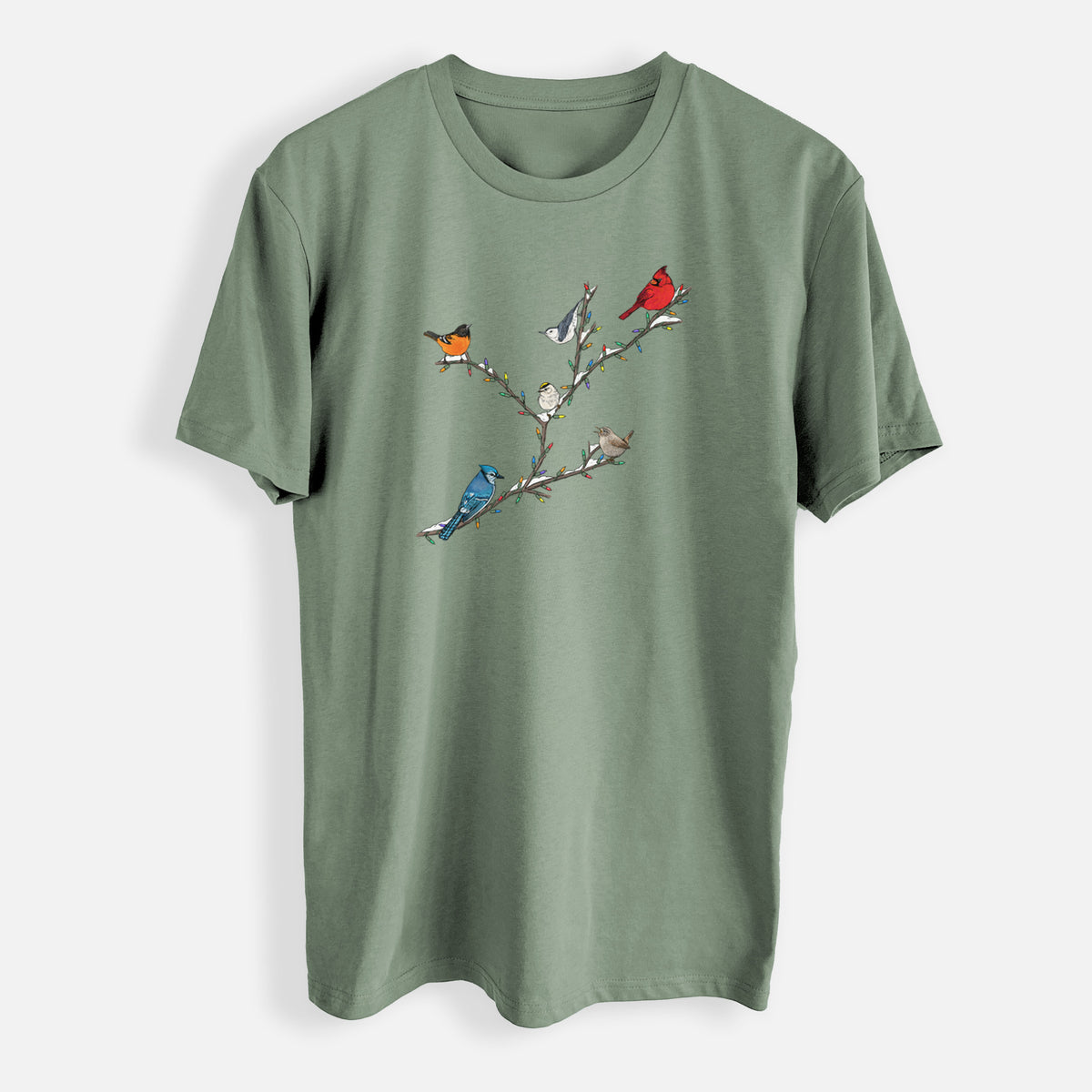 Christmas Backyard Birds - Mens Everyday Staple Tee