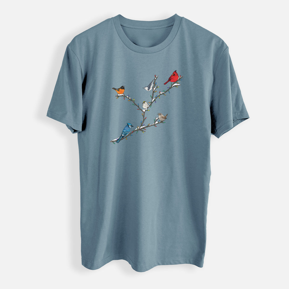 Christmas Backyard Birds - Mens Everyday Staple Tee