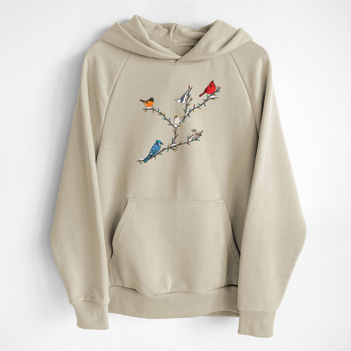 Christmas Backyard Birds - UltraLuxe Heavyweight French Terry Hoodie