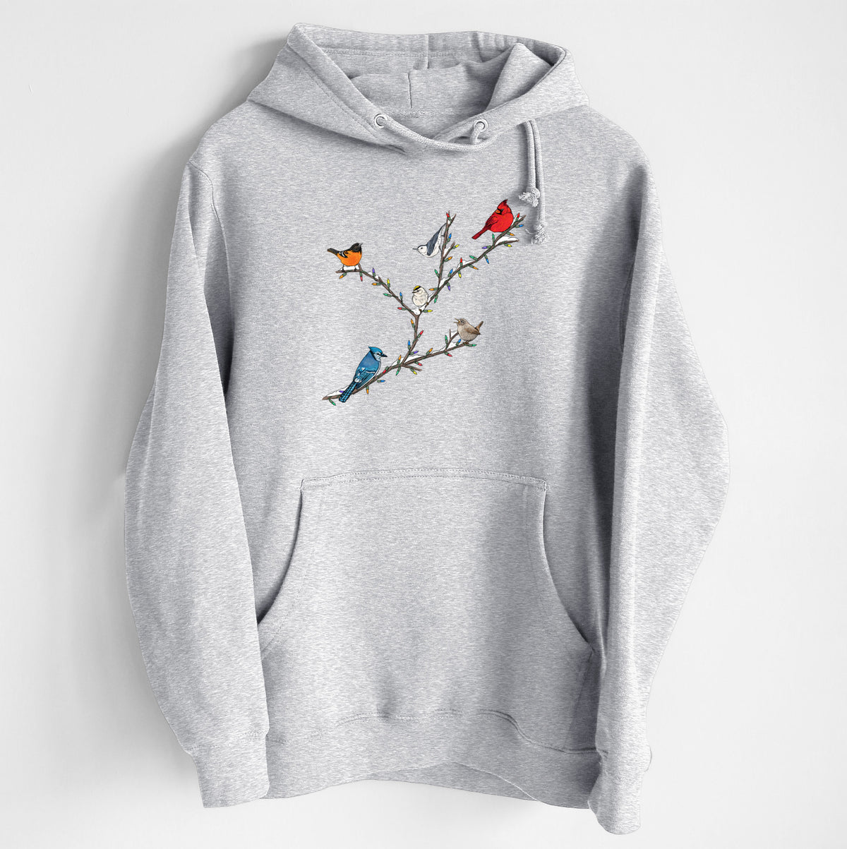 Christmas Backyard Birds - Heavyweight Fleece Hoodie