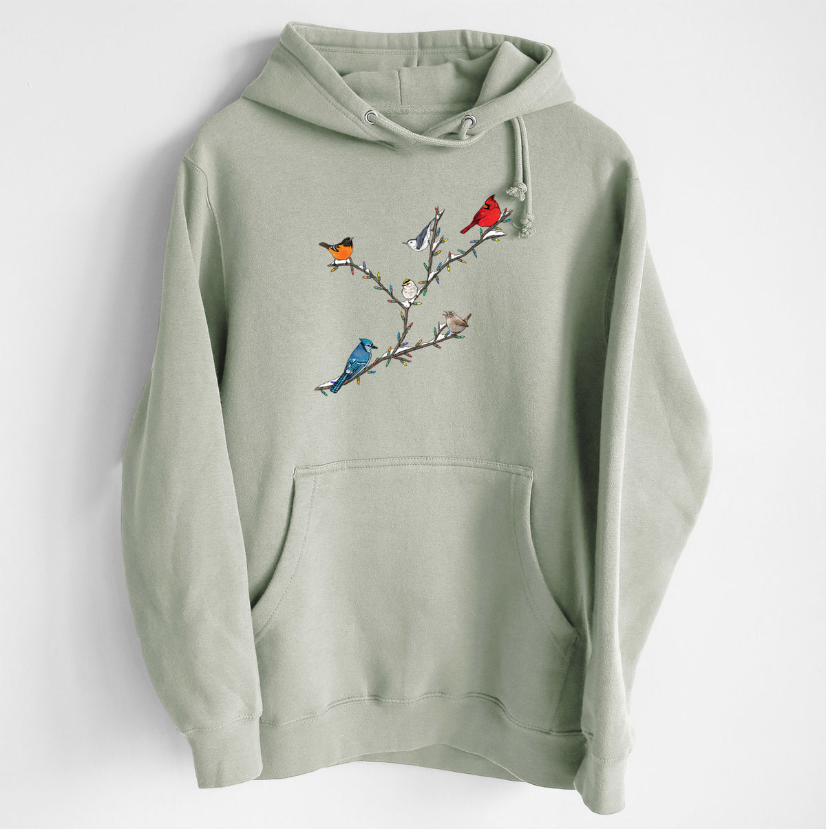 Christmas Backyard Birds - Heavyweight Fleece Hoodie