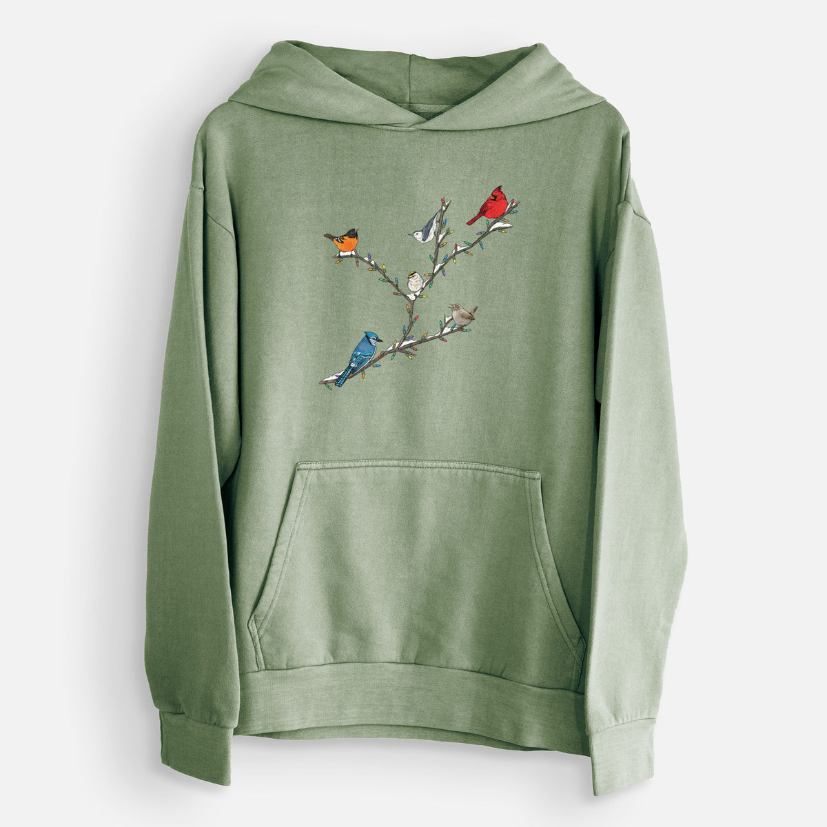 Christmas Backyard Birds  - Urban Heavyweight Hoodie