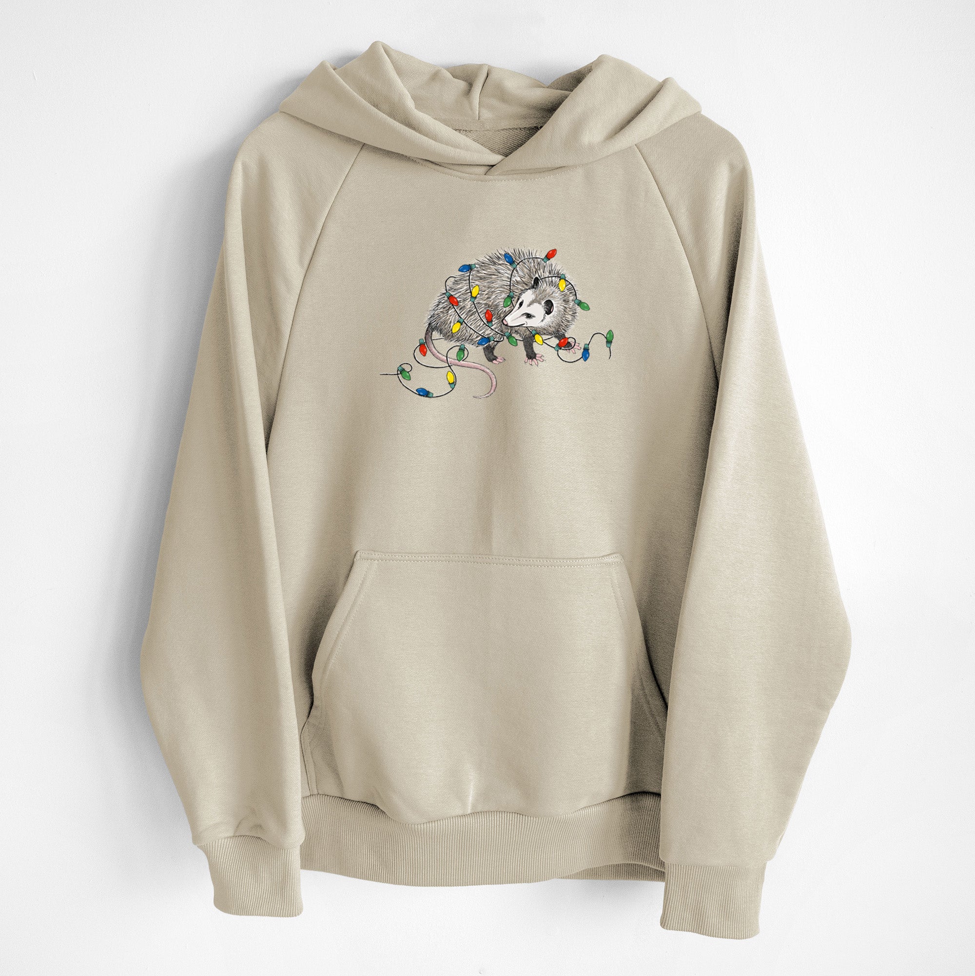 CLOSEOUT - Christmas Opossum - UltraLuxe Heavyweight French Terry Hoodie