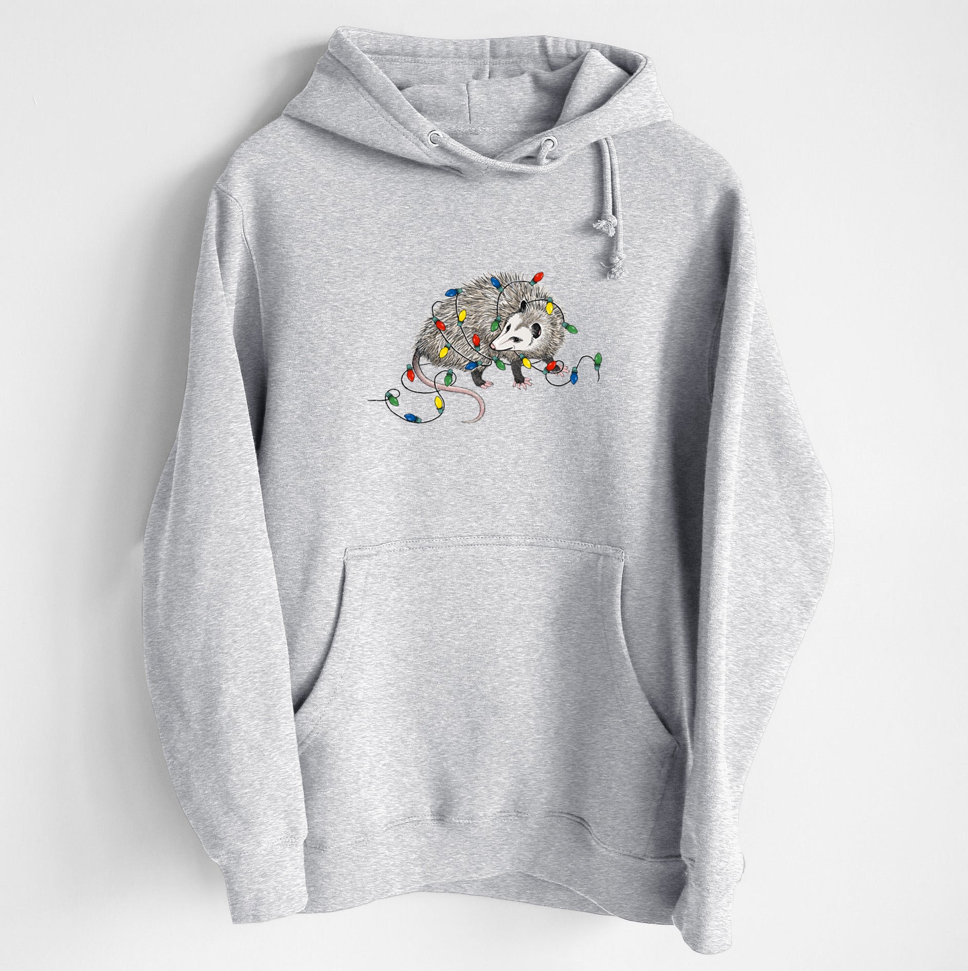 Christmas Opossum - Heavyweight Fleece Hoodie